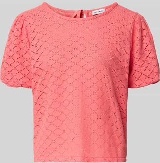 More & More More & More Strickshirt mit Puff&auml;rmeln in Pink, Gr&ouml;&szlig;e 34