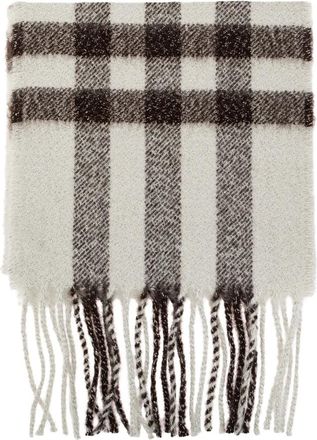 Burberry Kasjmieren sjaal met franjes - unisex - Accessoires - Beige - Maat: ONE Size Kasjmier