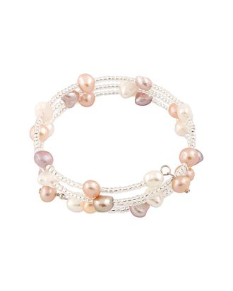 Splendid Pearls Silver 6-7Mm Freshwater Pearl Bracelet