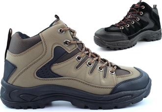 Generic Mens Extra Large Boots Size 6 Boys Boots Size 7 Ankle Boot Mens Extra Large Boot Comfort Lace Up Walking Sizes 6-13 Khaki/Black 10 UK