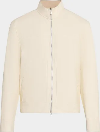 Brunello Cucinelli Men & apos;s Two-Tone Reversible Leather Jacket