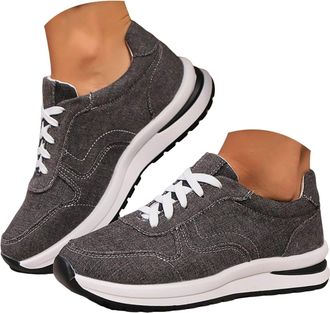 Generic Orthopedic Walking Shoes for Women Lace Up Fashion Sneakers Outdoor Non-Slip Casual Running Shoes Womens Non Slip Sports Workout Athletic Tennis Joggi