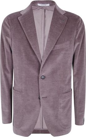 Tagliatore Jassen, Heren, Bruin, XL, Katoen, Montecarlo Single Breasted Jacket
