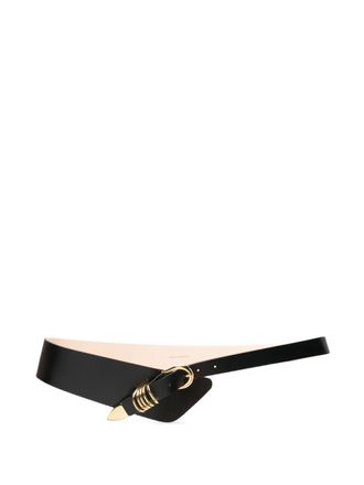 Déhanche Alcott ring detail belt - women - Calf Leather - M - Black