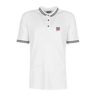 Les Hommes 261L04017 Polo - Heren - Tops - Wit - Maat: XL Katoen