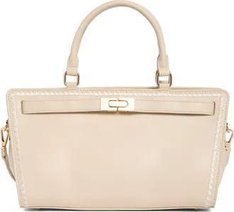 Melie Bianco Neema Top Zip Handbag in Bone at Nordstrom Rack