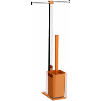 Gedy Gedy - Ra326700000 Rainbow Columna Portarrollo+escobillero Naranja - Ref: Ra326700000