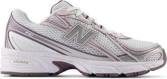 New Balance 740 trainers in silver and pink