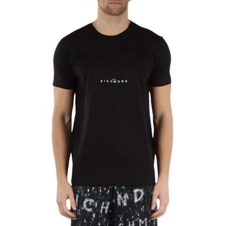 John Richmond Heren, Tops, Zwart, Maat: 2XL Katoen