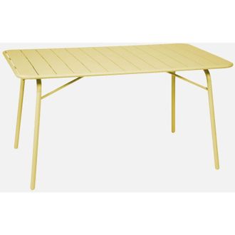 Sweeek Tavolo da giardino pieghevole in metallo 6 posti, 140cm