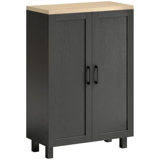 HOMCOM Aparador 60 x 30 x 90 cm negro