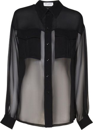 Saint Laurent Silk Crepe Muslin Shirt