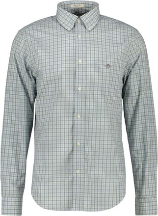 GANT Overhemden, Heren, Groen, XL, Casual Shirts
