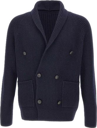 Paolo Fiorillo Truien & Vesten, Heren, Blauw, XL, Cardigan