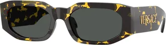 Versace Grey Geometric Mens Sunglasses VE4489U 552887 55