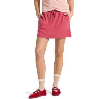 Brixton Carefree Organic Cotton Lounge Skirt in Robust Red at Nordstrom, Size X-Small