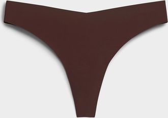 Miiyu Womens Dense laser-cut thong Recycled nylon