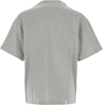Jil Sander Mens Cotton T-Shirt Gray