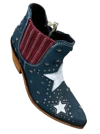 Liberty Black Womens Megan Bootie In Red/white/blue