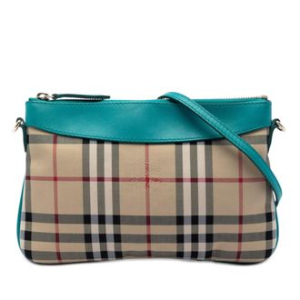 Burberry Pre-owned Burberry Haymarket Check Nylon Peyton Crossbody Ladies QQGKFK7SSIWMXX17