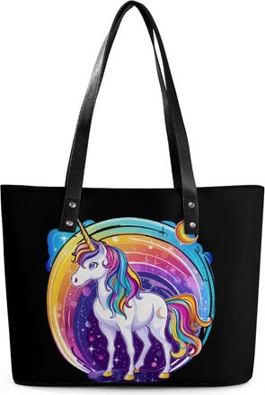 Generic Uni-corn-horse Tote Bags for Women Cute Shoulder Purses Handbags