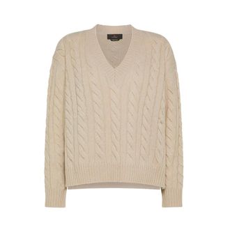 Peuterey Dames, Truien, Beige, Maat: XS Wol