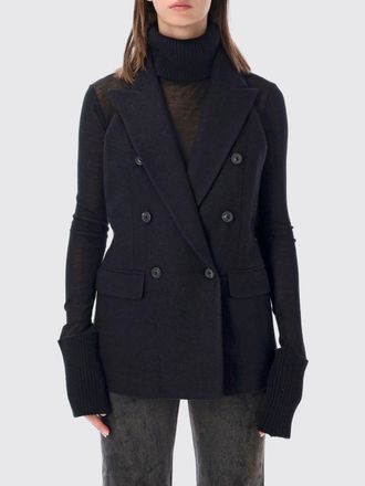 Our Legacy Double-Breasted Virgin Wool Blazer with Belt
