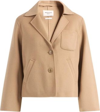 Max Mara Wkdpelota Jas - Dames - Blazers - Beige - 3XS - Wol - Jassen