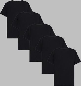 Paul Smith Organic Cotton 5-Pack T-Shirt - Black