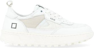 D.A.T.E. Hybride sneaker van technische stof en leer - Dames - Sneakers - Wit - 37 EU - Leer - Schoenen