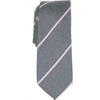Original Penguin Carow Stripe Tie in Grey/Light Pink at Nordstrom Rack