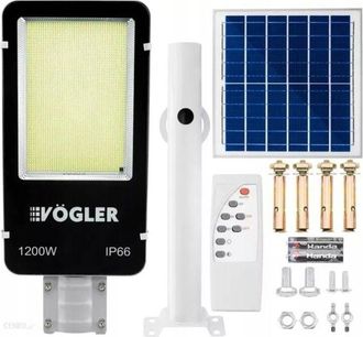 OEM Potente L&aacute;mpara Solar Led 1200w Sensor Aut&eacute;ntico Jard&iacute;n Vogler