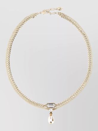 Alexander McQueen metal skull necklace