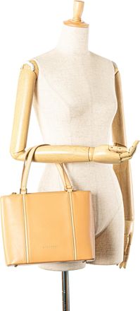Burberry Pre-owned Womens Tote Bag Leather - Beige - One Size