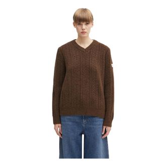 Maison Margiela Dames, Truien, Bruin, Maat: S Wol