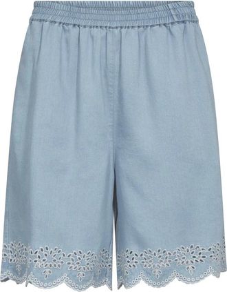 Mos Mosh MMBati Denim Shorts - Dames - Denim shorts - Blauw - S - Denim - Korte Broeken