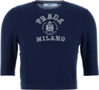 Prada Blue Wool Sweater