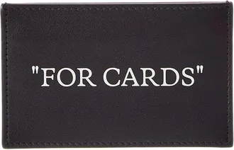 Off-white Quote Bookish Card Case