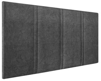 HOGAR 24 Cabecero amur tapizado en tejido acuaqulin gris marengo, 110x55x3cm