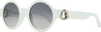 Moncler Womens Atriom Round Sunglasses ML0243 21C White 51mm