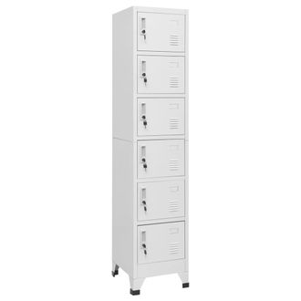 Berkfield Home Locker Cabinet Light Grey 38x40x180 cm Steel | Size: 38 x 40 x 180 cm