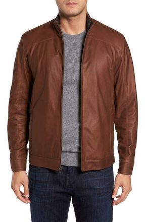 Remy Leather Leather Jacket in Dakota/Cocoa at Nordstrom, Size 36R