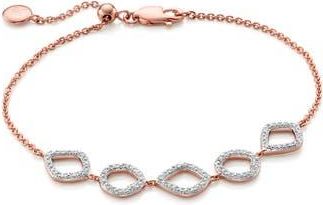 Monica Vinader Mini Cluster Diamond Bracelet in Rose Gold/Diamond at Nordstrom Rack