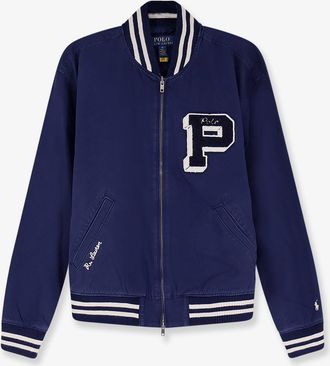 Ralph Lauren Cotton bomber con patch Logo - POLO RALPH LAUREN - gender_Man