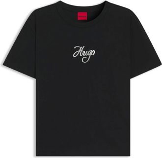 HUGO BOSS Dames, Tops, Zwart, Maat: S Katoen