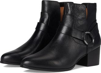 Johnston & Murphy Trista Harness Bootie Womens Boots Black 1 : 8.5 M, Leather