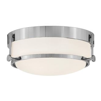 Netlighting Harper 3 Light Flush Ceiling Light Polished Chrome in Grey