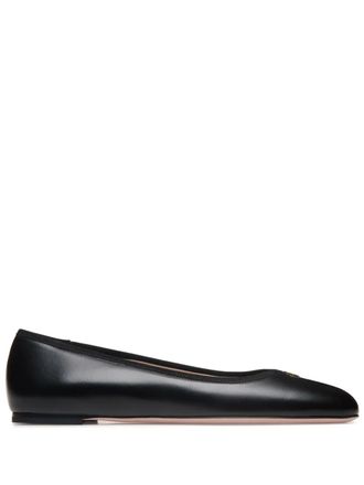 Bally leather ballet flats - women - Viscose/Calf Leather/Calf Leather/Cotton/Lamb Skin - 40 - Black