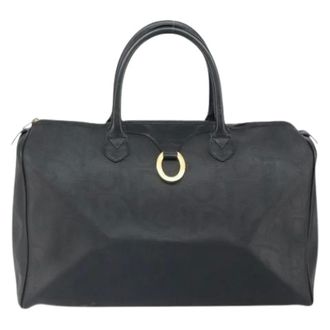 Dior Pre-owned Weekend Bags, female, Black, Size: ONE SIZE Pre-owned Vintage Trotter Boston Bag