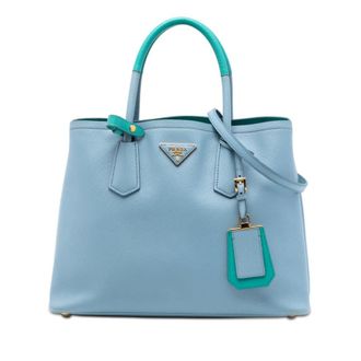 Prada Pre-owned Prada Medium Bicolor Saffiano Cuir Double Satchel Ladies 5FXKCA1FF5XPJKN6